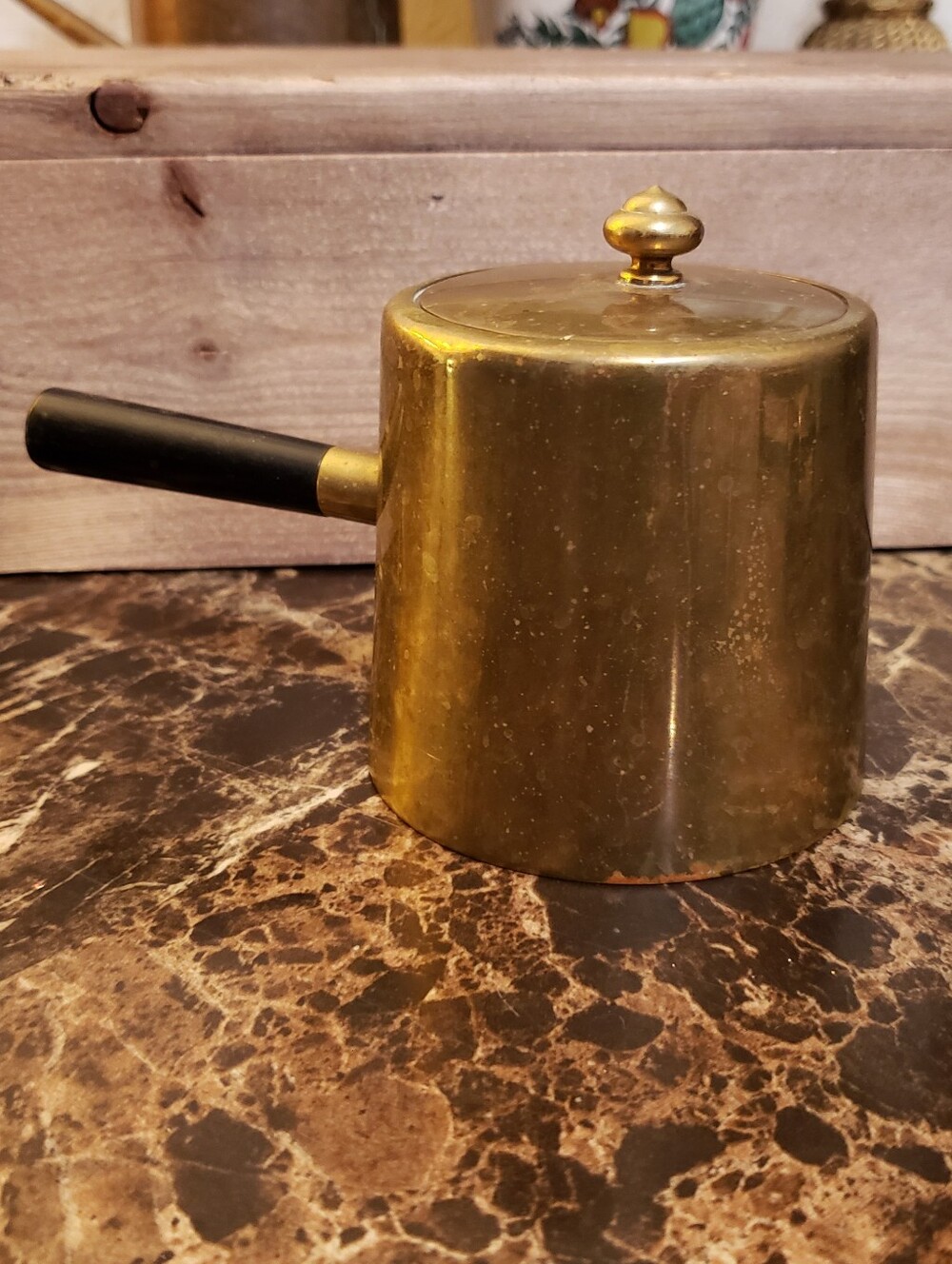 Vintage Copper Pot With Handle